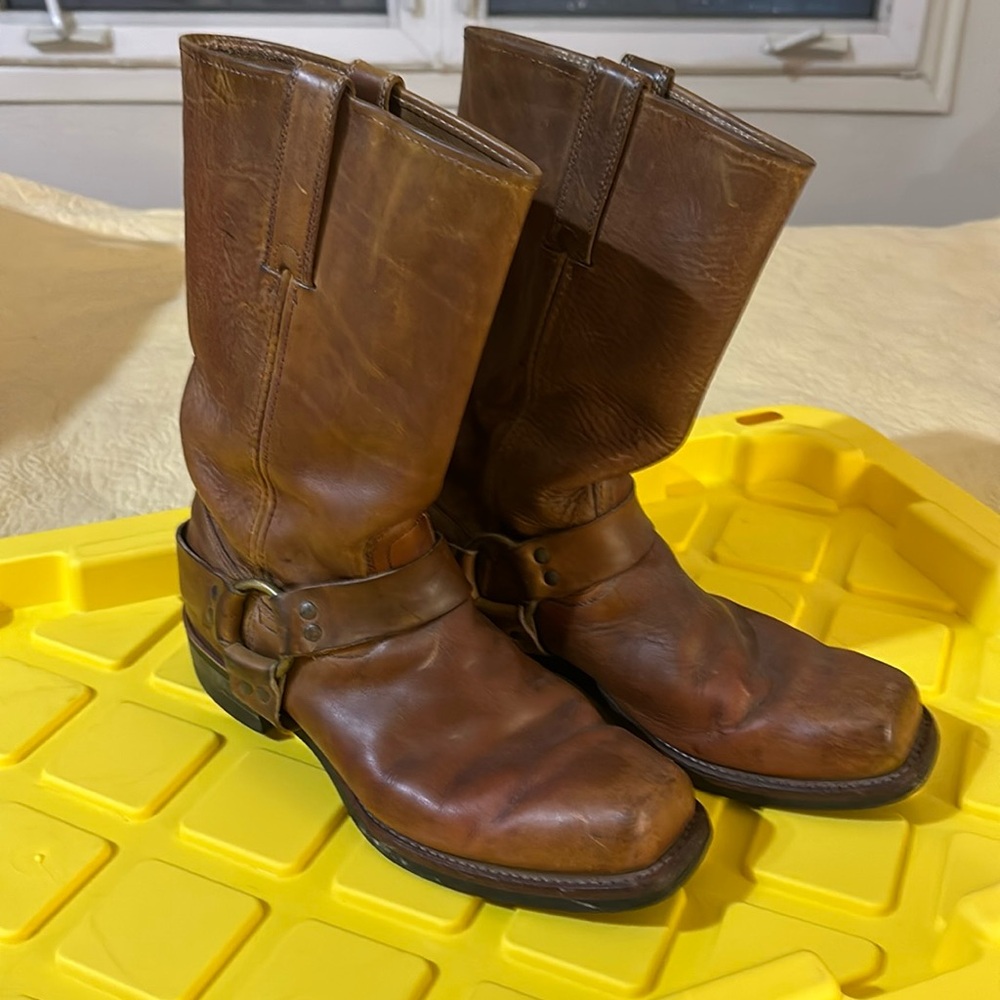 Men’s Frye biker boots.  These boots are amazing but I never wear them.